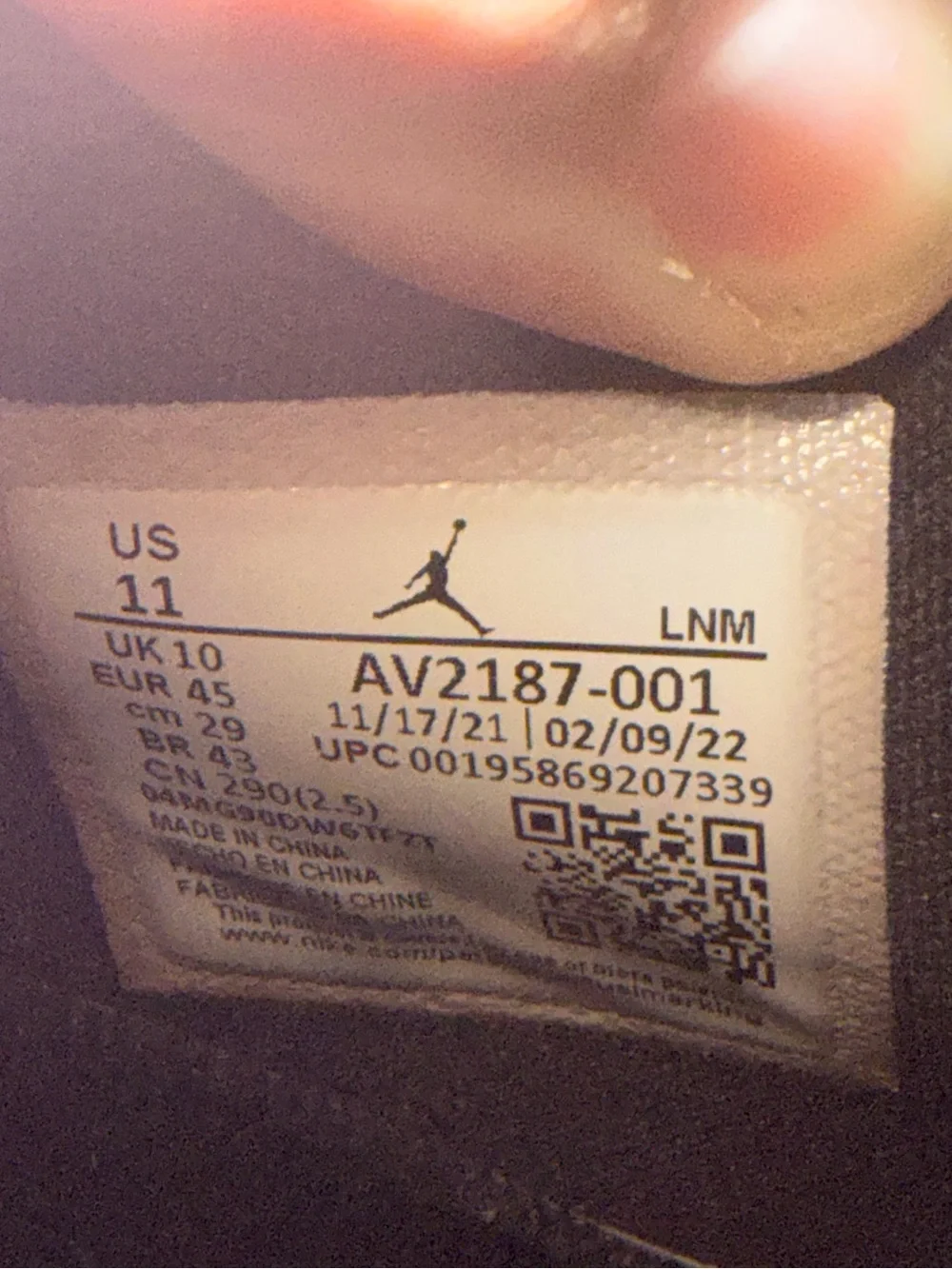Nike Air Jordan 11 Retro Low 72-10 Sneakers AV2187 001 Men’s Size 11